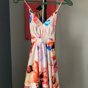 Floral High Low Dress- prom/summer events